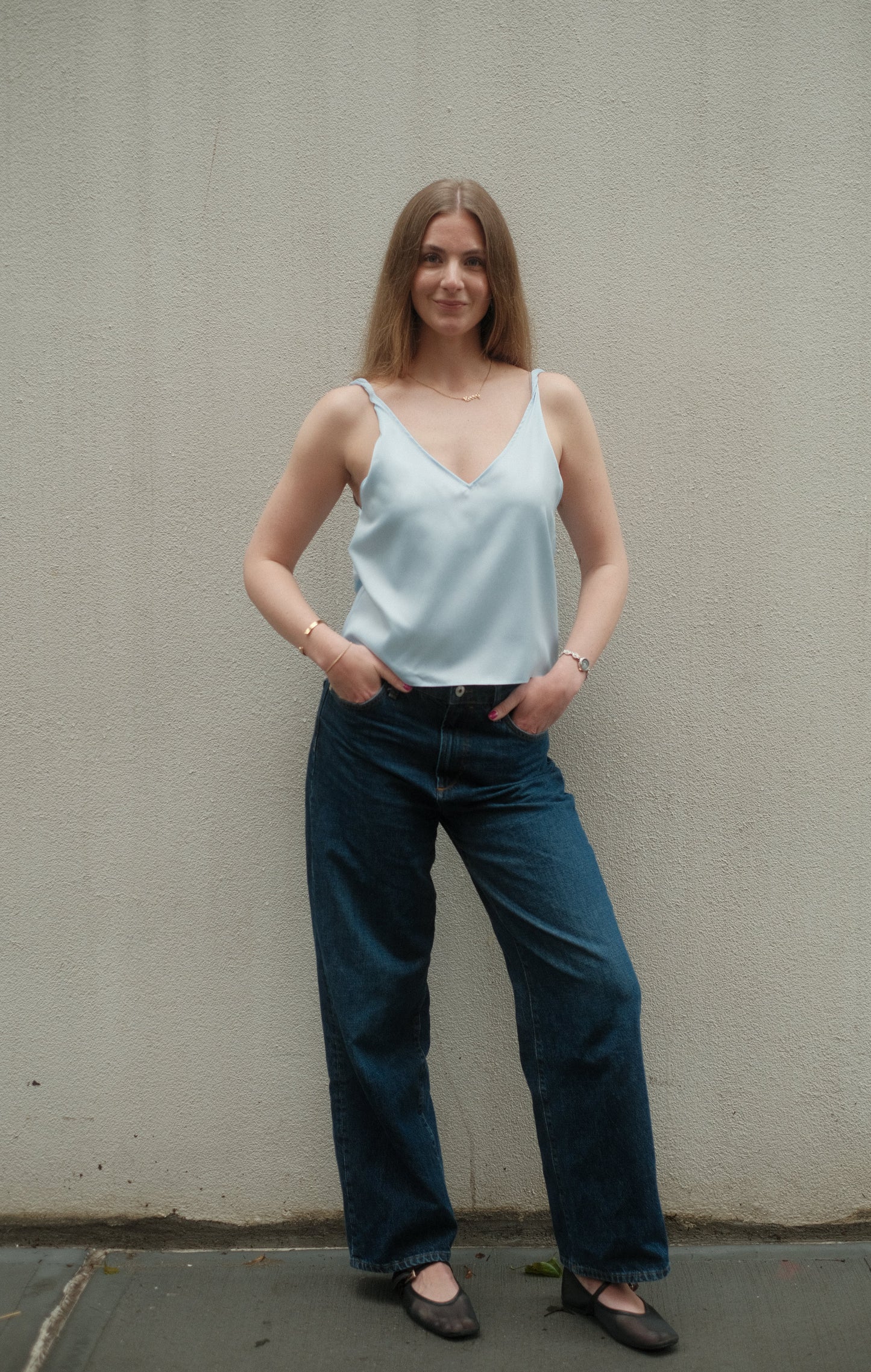 STOW Apparel Andi Tank in Baby Blue