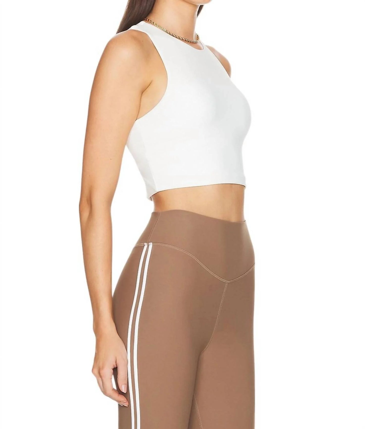 The Upside Jacinta Crop Tank Top in White