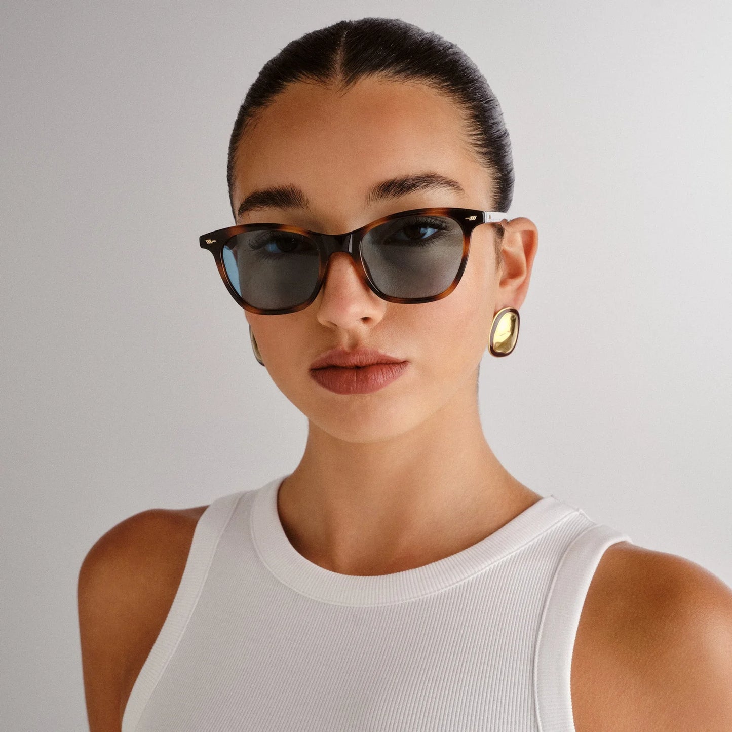Le Specs Nonsensical Sunglasses in Dark Tort