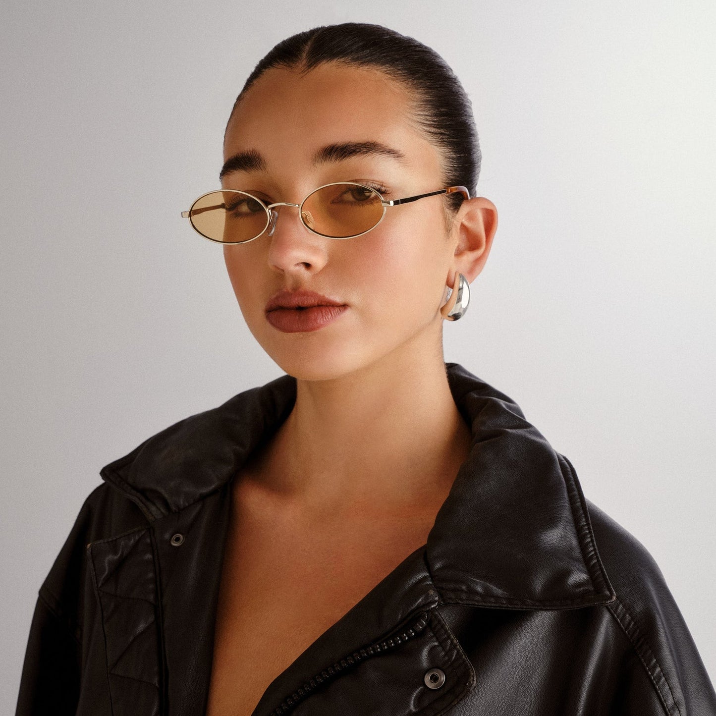 Le Specs Love Train Sunglasses in Gold Mustard Mono