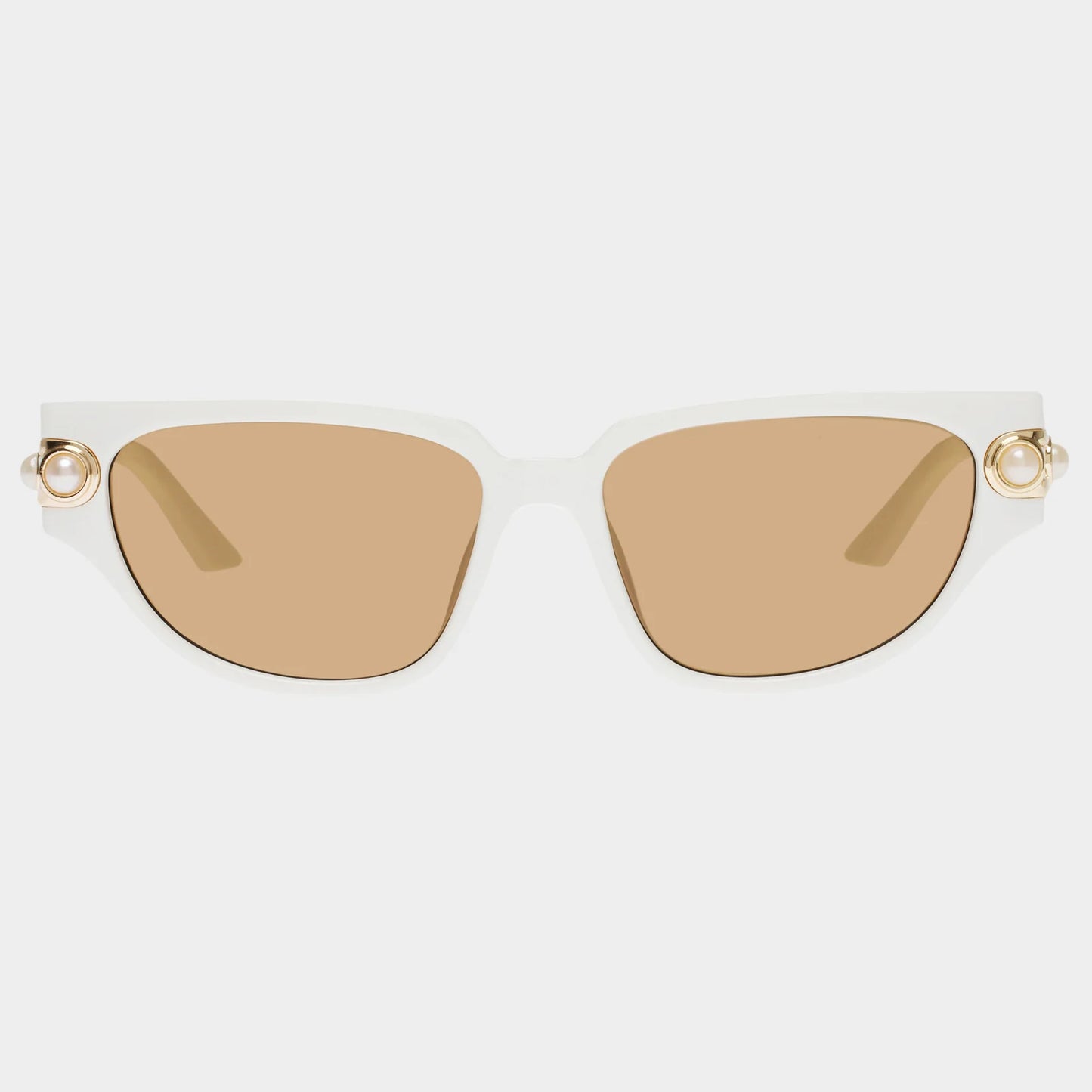 Le Specs Serpens Link Sunglasses in Ivory