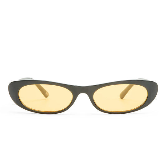 AIRE Avior Sunglasses in Black Amber Tint