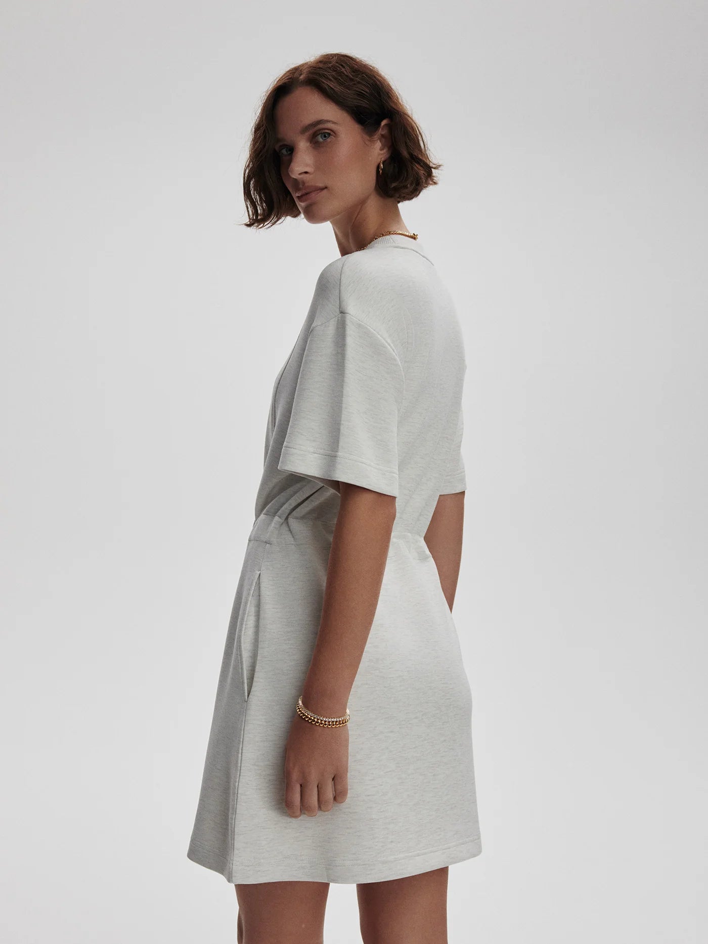 Varley Maple Dress 2.0 in Ivory Marle