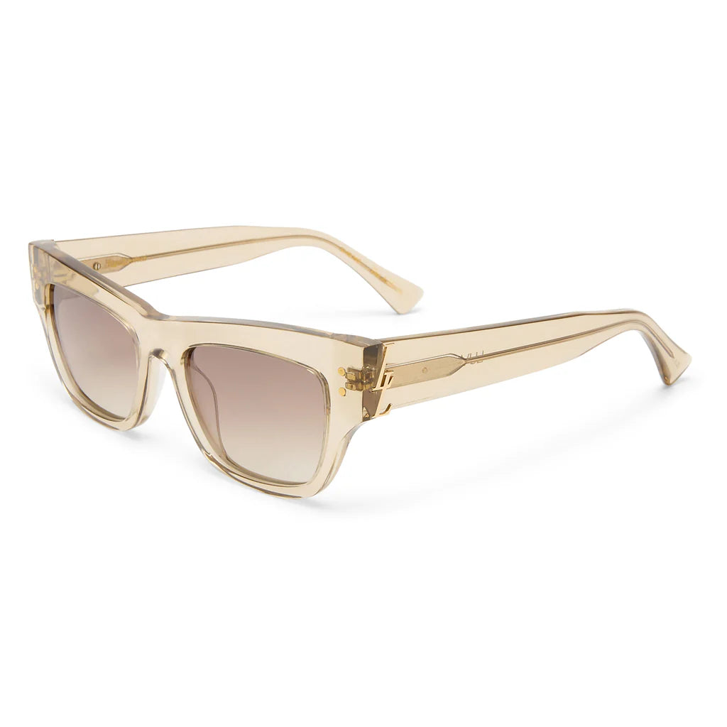 Luv Lou The Addison Sunglasses in Crystal Latte