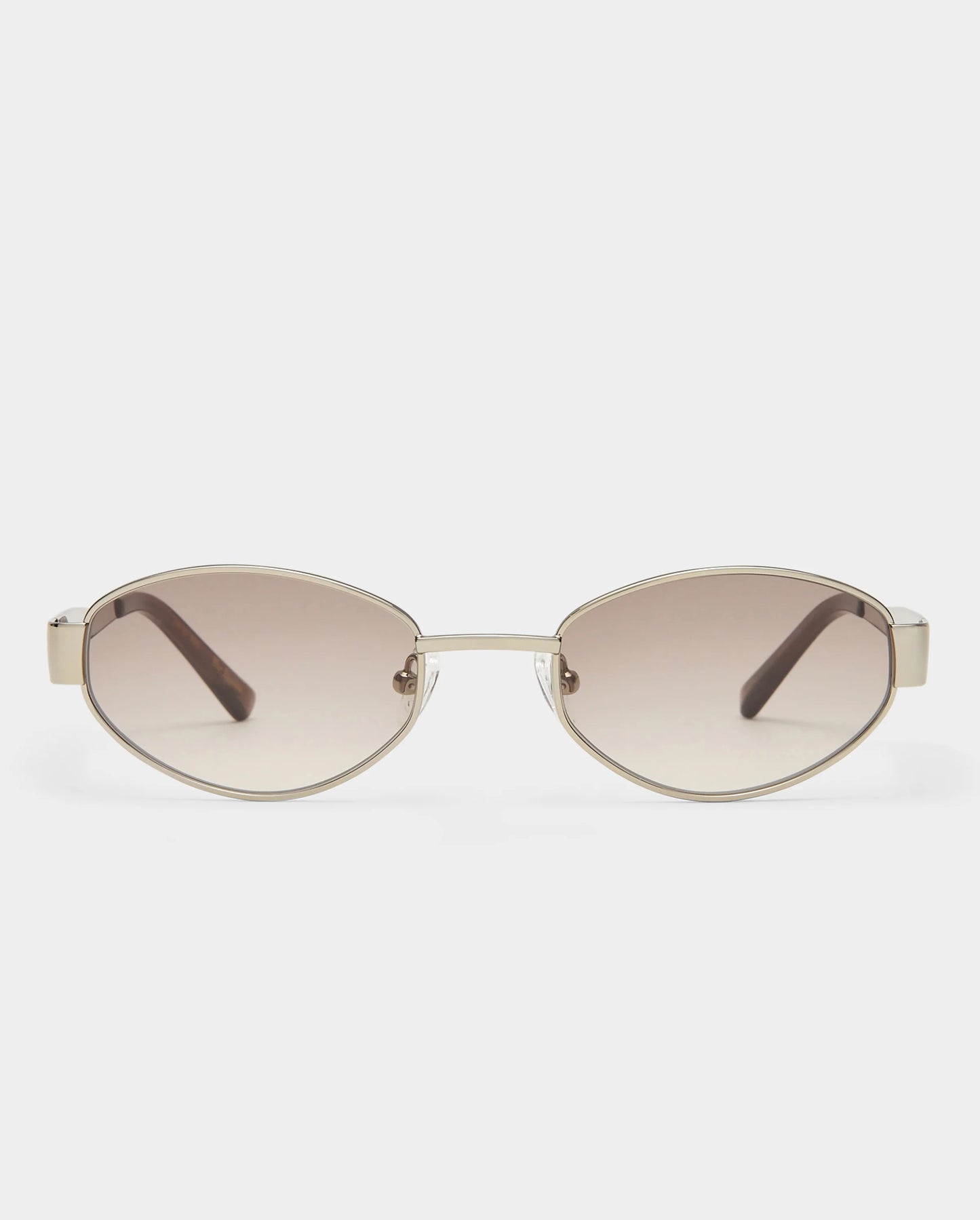 Luv Lou The Boston Sunglasses in Crystal Silver