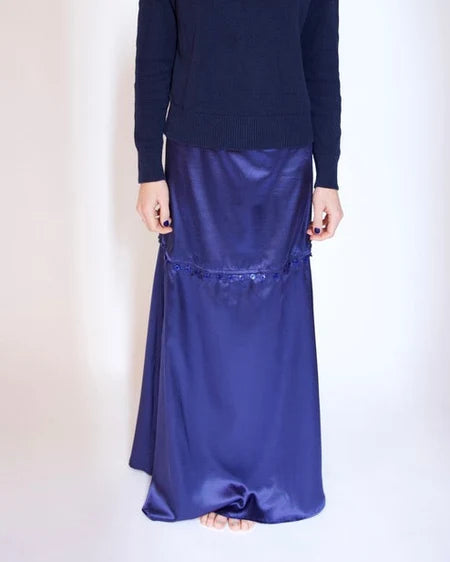 STOW Apparel Gemini Convertible Skirt in Navy
