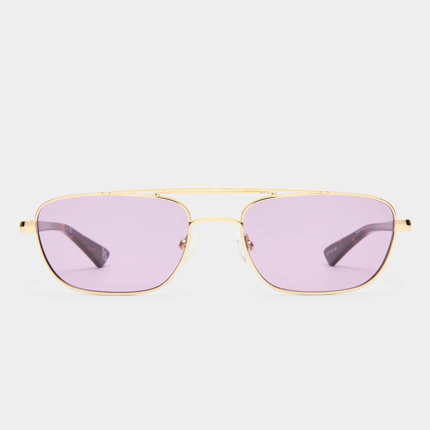 Le Specs Le Mimi Sunglasses in Gold/Violet