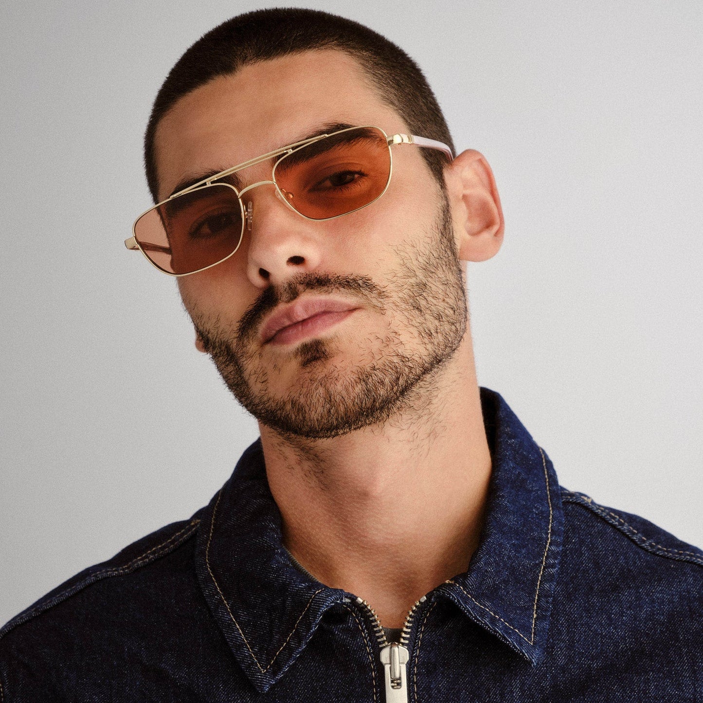 Le Specs Le Mimi Sunglasses in Gold/Cinnamon