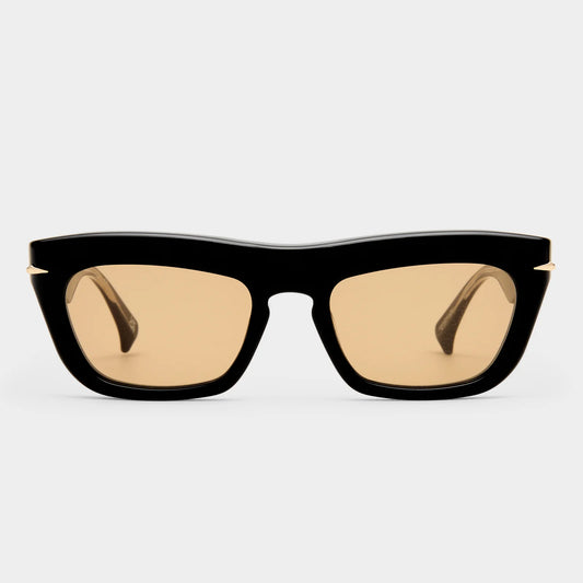 Le Specs Luxe Numero Nueve Sunglasses in Obsidian Black