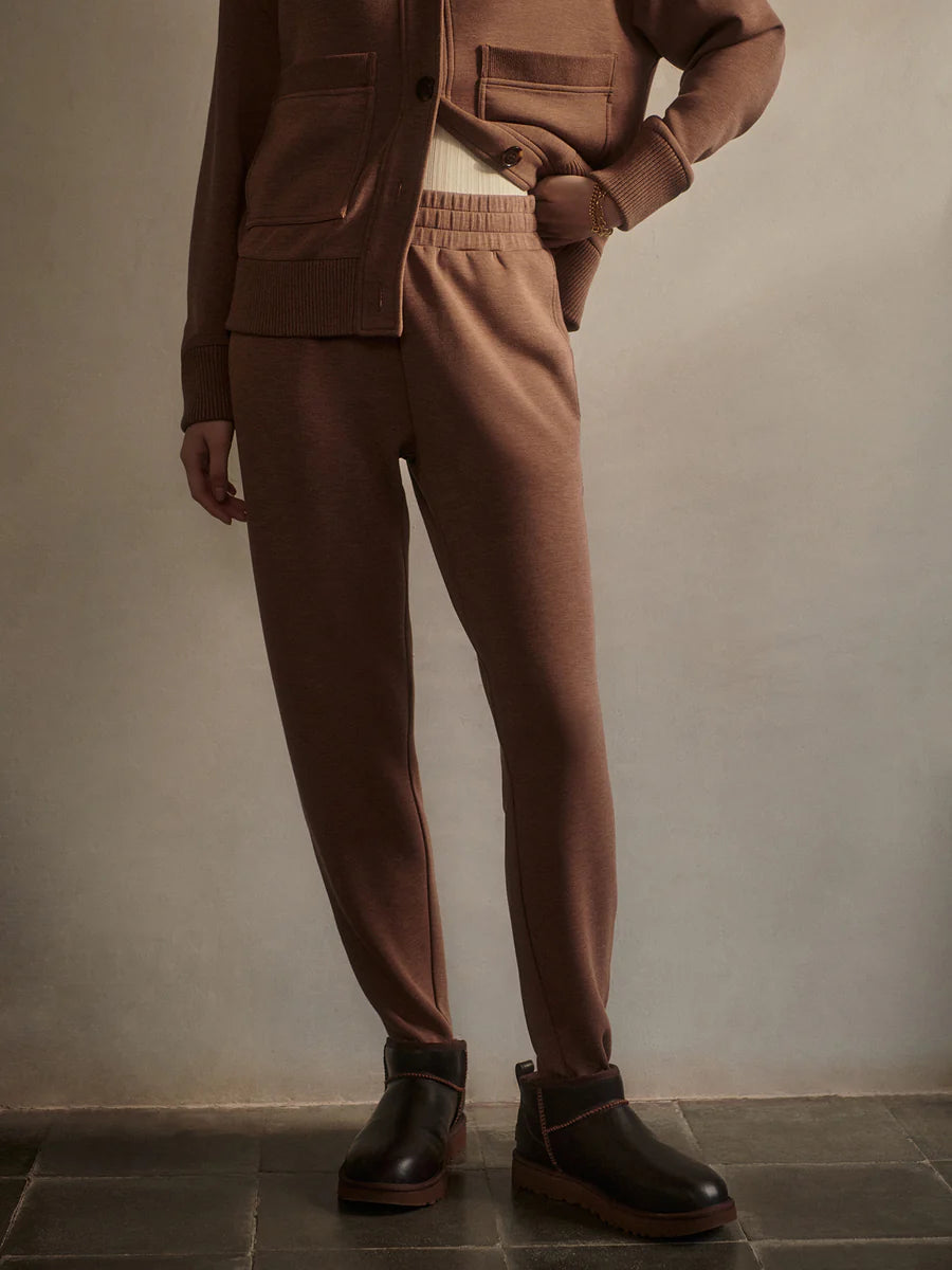 Varley Slim Zip Hem 26in Pant in Golden Bronze Marl