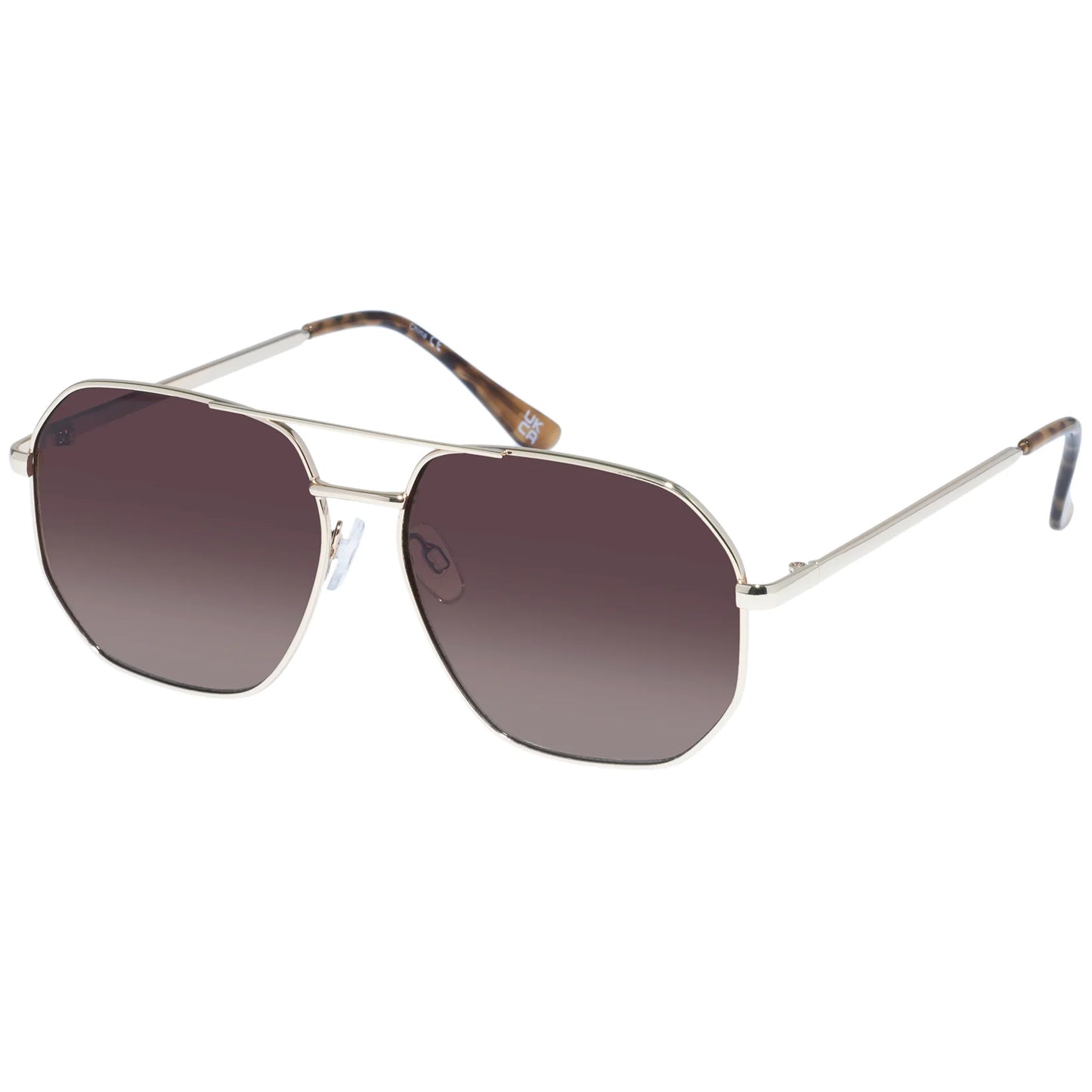 AIRE Corvus Sunglasses in Gold Dark Tort