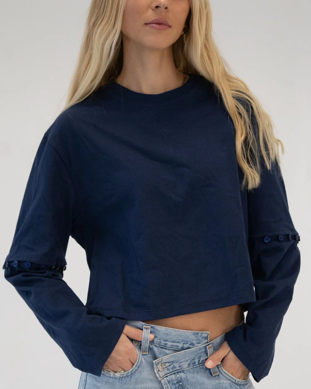 STOW Apparel Lana Tee in Navy
