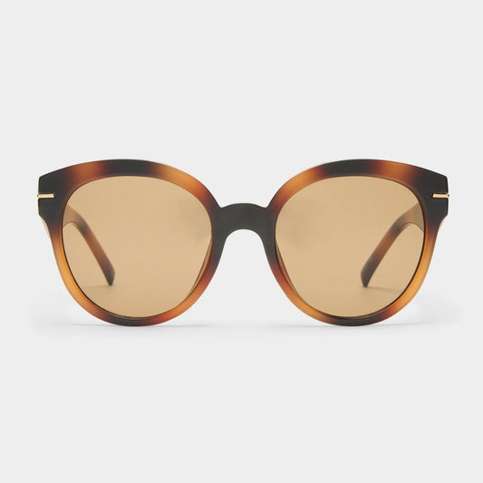 Le Specs Capacious Sunglasses in Tort