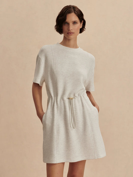 Varley Maple Dress 2.0 in Ivory Marle