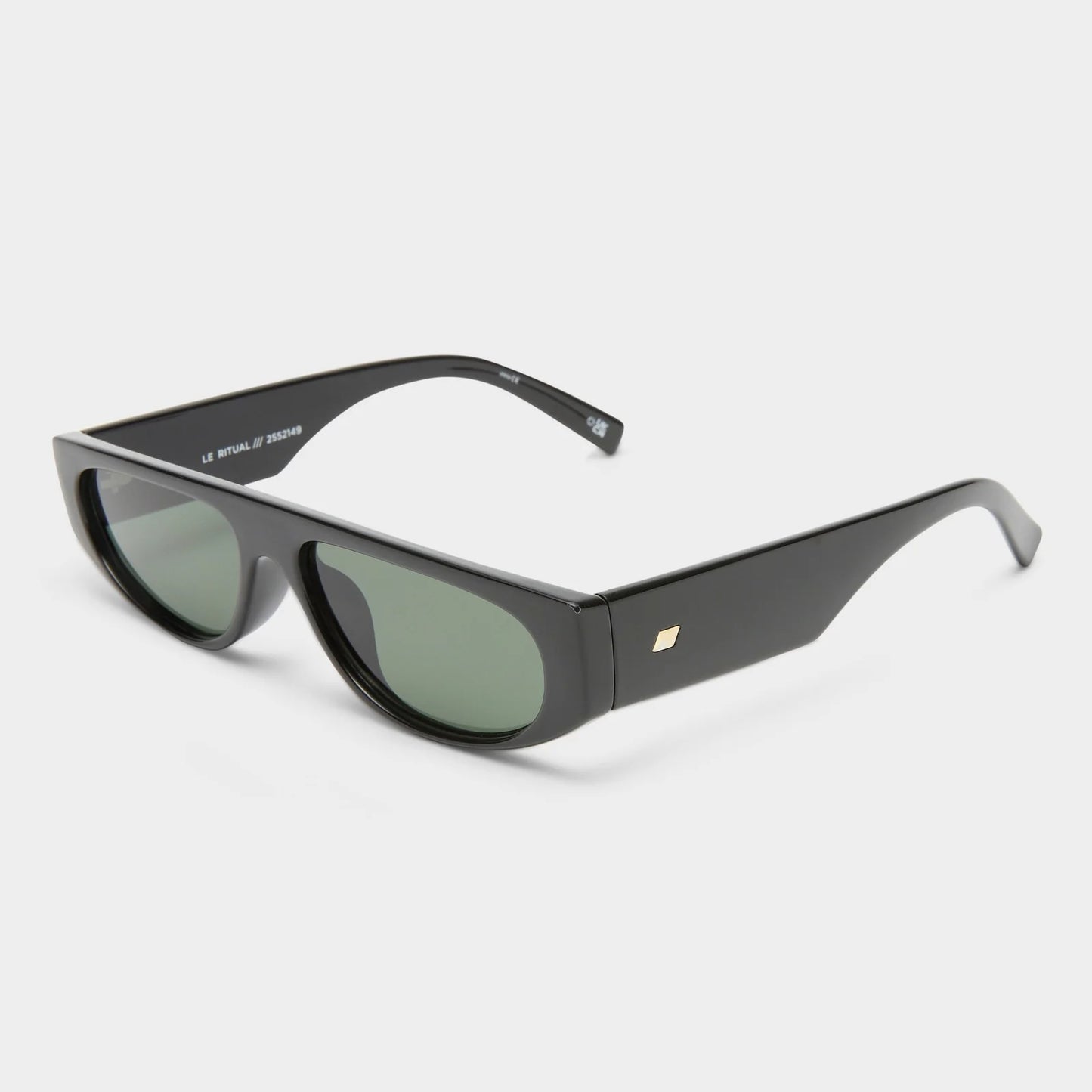 Le Specs Le Ritual Sunglasses in Black Khaki Mono