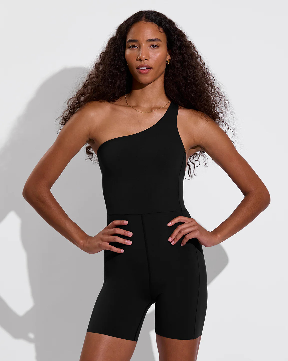 Left on Friday Shoreline Playsuit in Jet Black