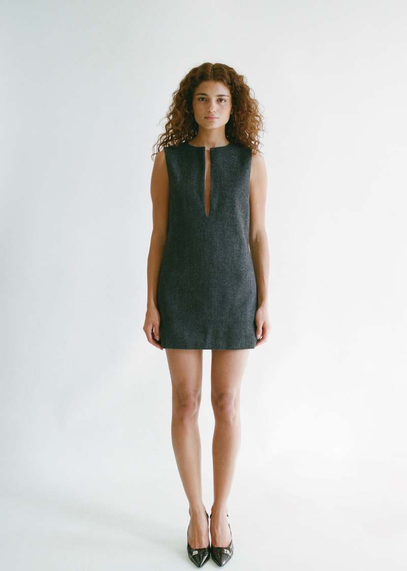 All My Love Sydney Dress in Charcoal