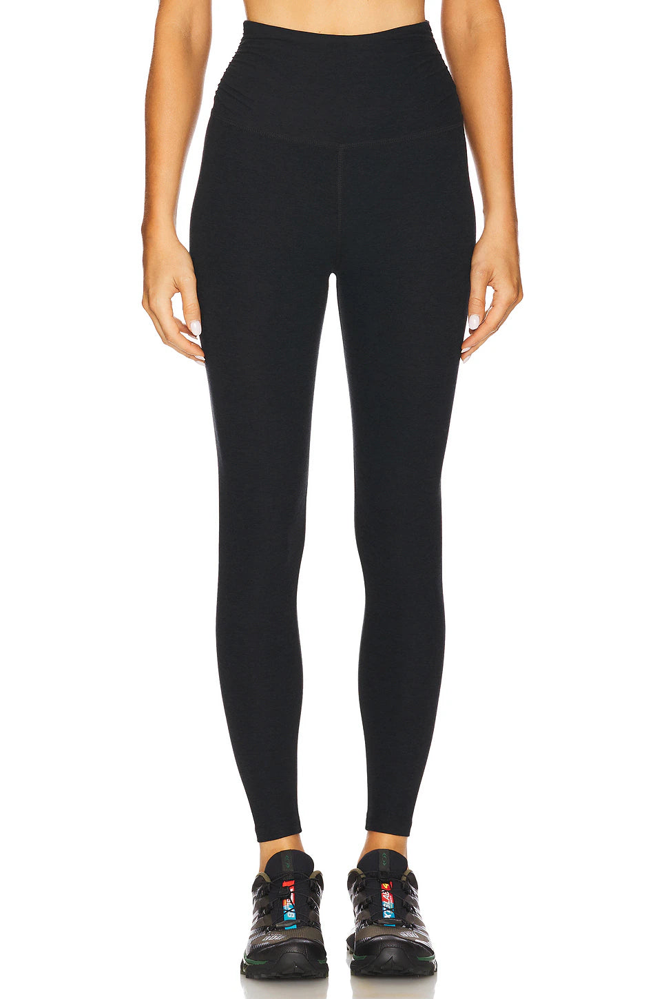 Beyond Yoga Spacedye Raise the Barre Shirred Leggings