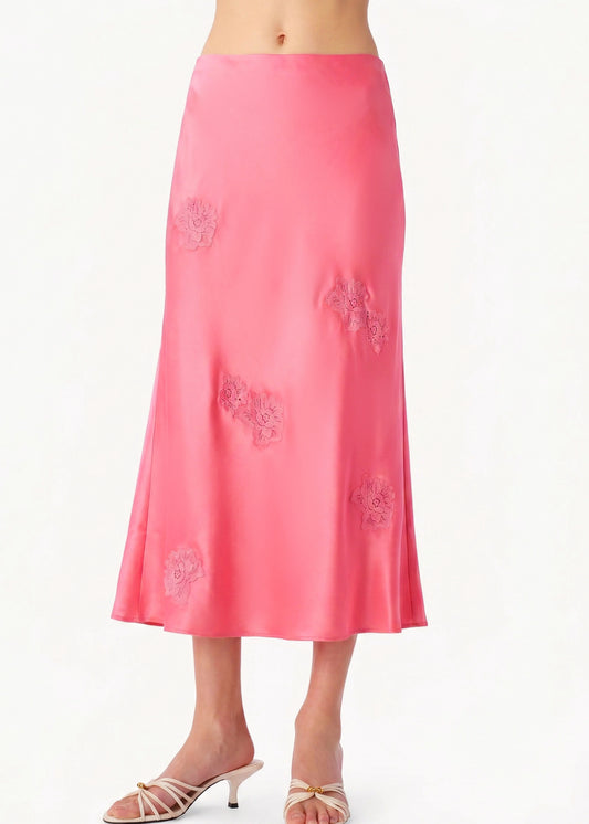 CAMI NYC Florina Midi Skirt in Hibiscus