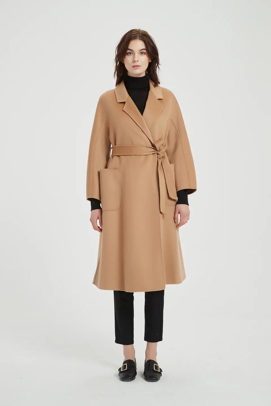 Pissenlit The Classic Wrap Coat in Camel
