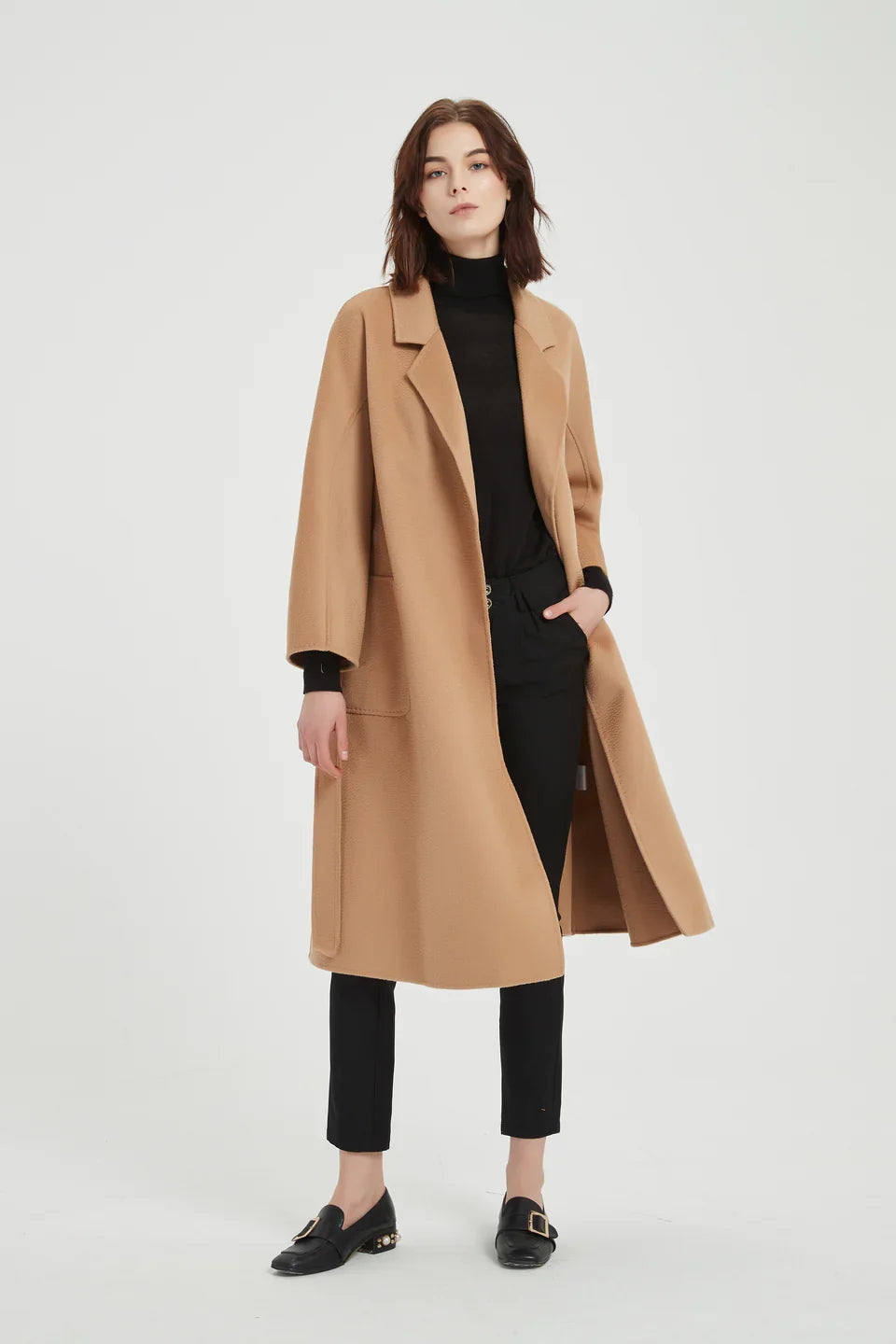 Pissenlit The Classic Wrap Coat in Camel