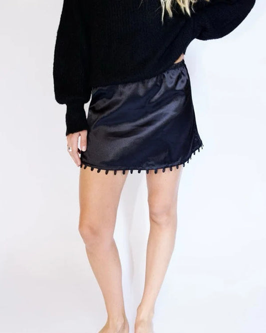 STOW Apparel Gemini Convertible Skirt in Black