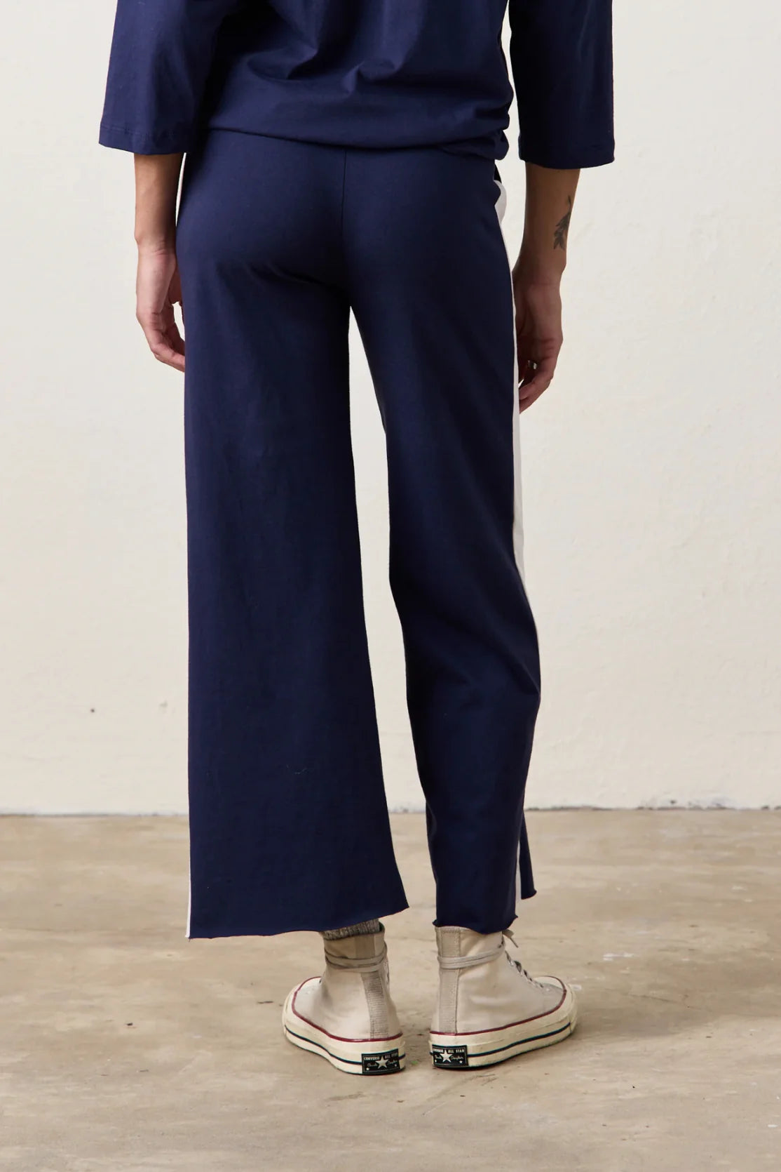 NSF Riley Sport Pants in Navy/Ivory