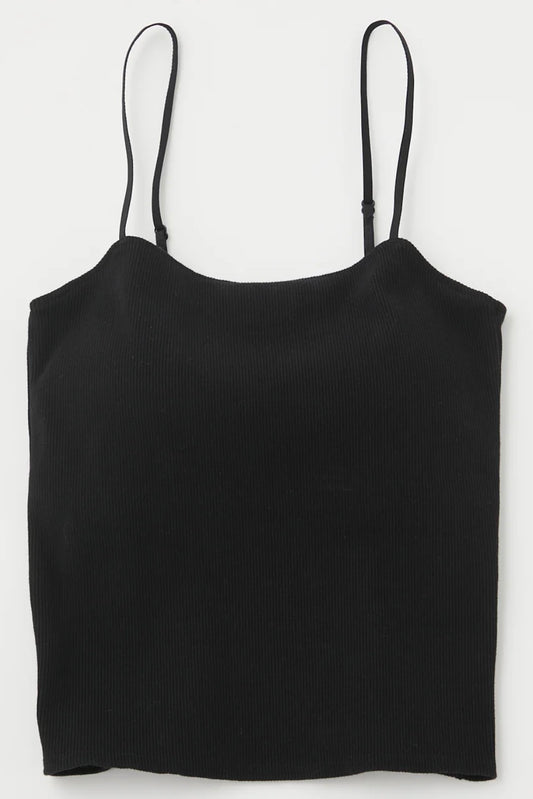 Moussy Square Cami in Black