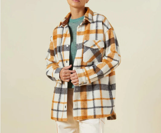 Monrow Plaid Shacket