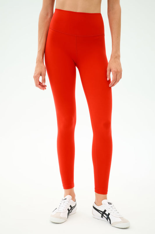 Splits59 Sprint High Waist Rigor 7/8 Legging in Lotus Red