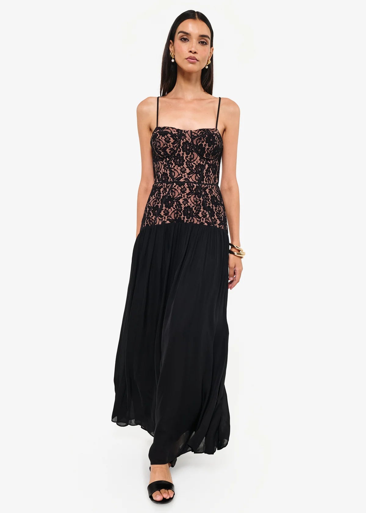 CAMI NYC Corsica Lace Corset Dress