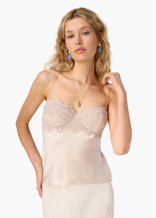 CAMI NYC Zoie Bustier Camisole in Oat
