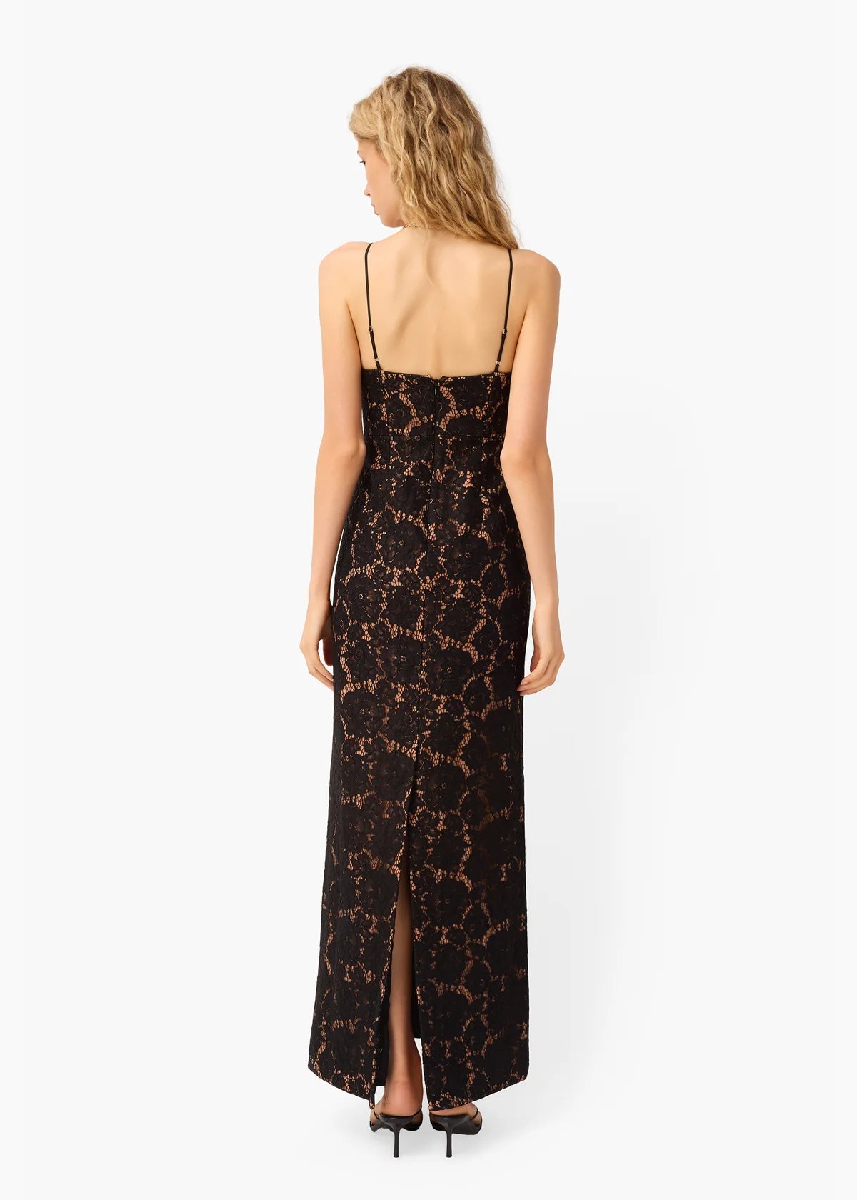 CAMI NYC Rosaria Lace Gown in Black
