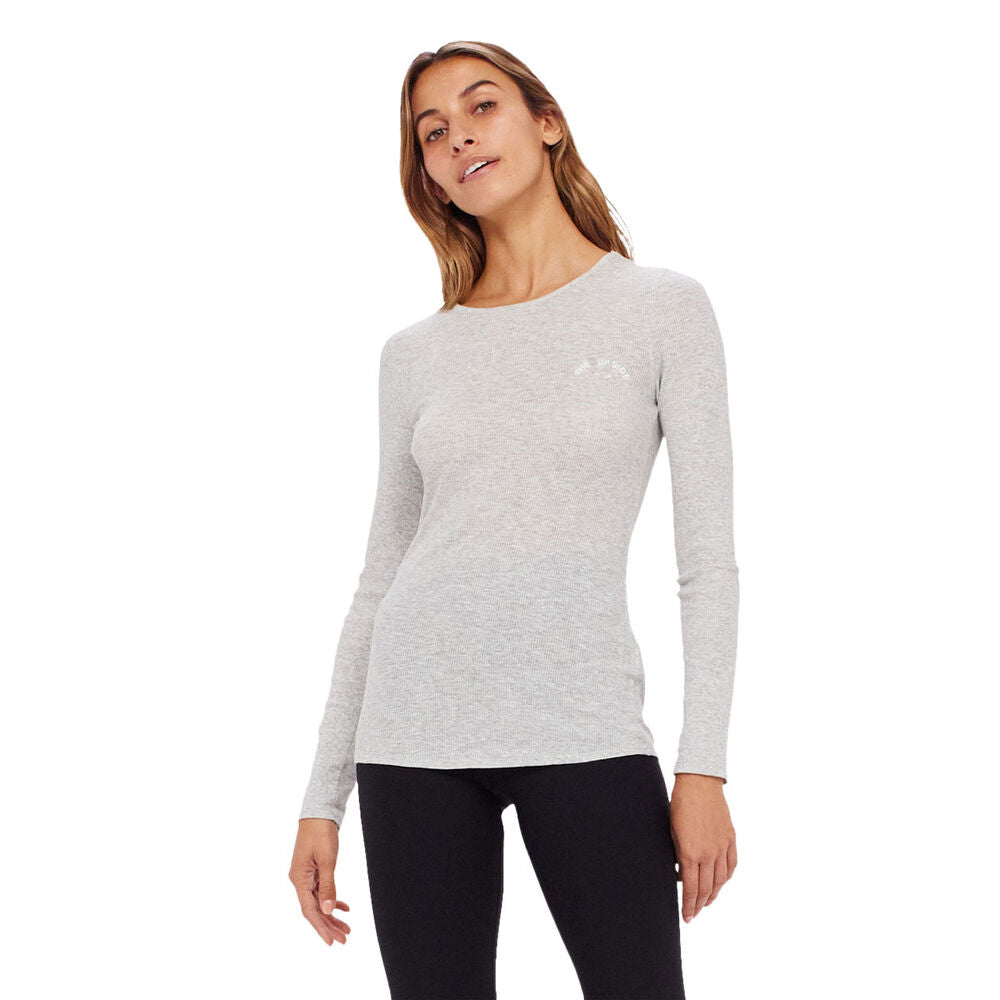The Upside Chrissy Long Sleeve in Grey Marle