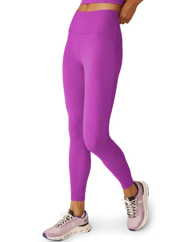 Beyond YogaPOWERBEYOND Strive Midi Legging in Violet Berry