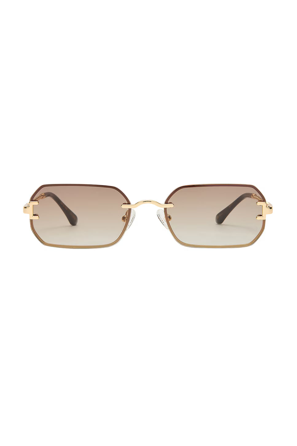 Luv Lou The Mila Sunglasses in Gold/Brown Gradient