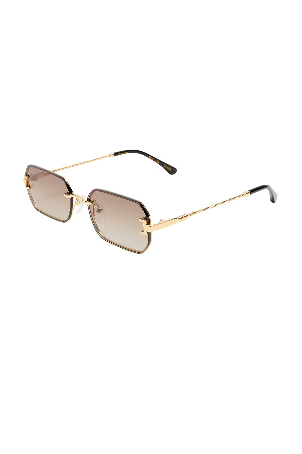 Luv Lou The Mila Sunglasses in Gold/Brown Gradient