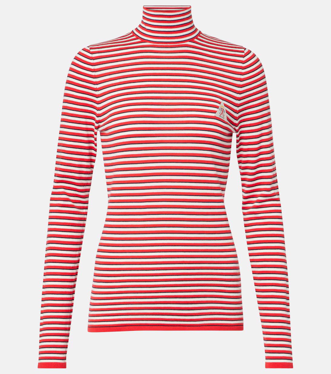 The Upside Raie Striped Cotton Turtleneck