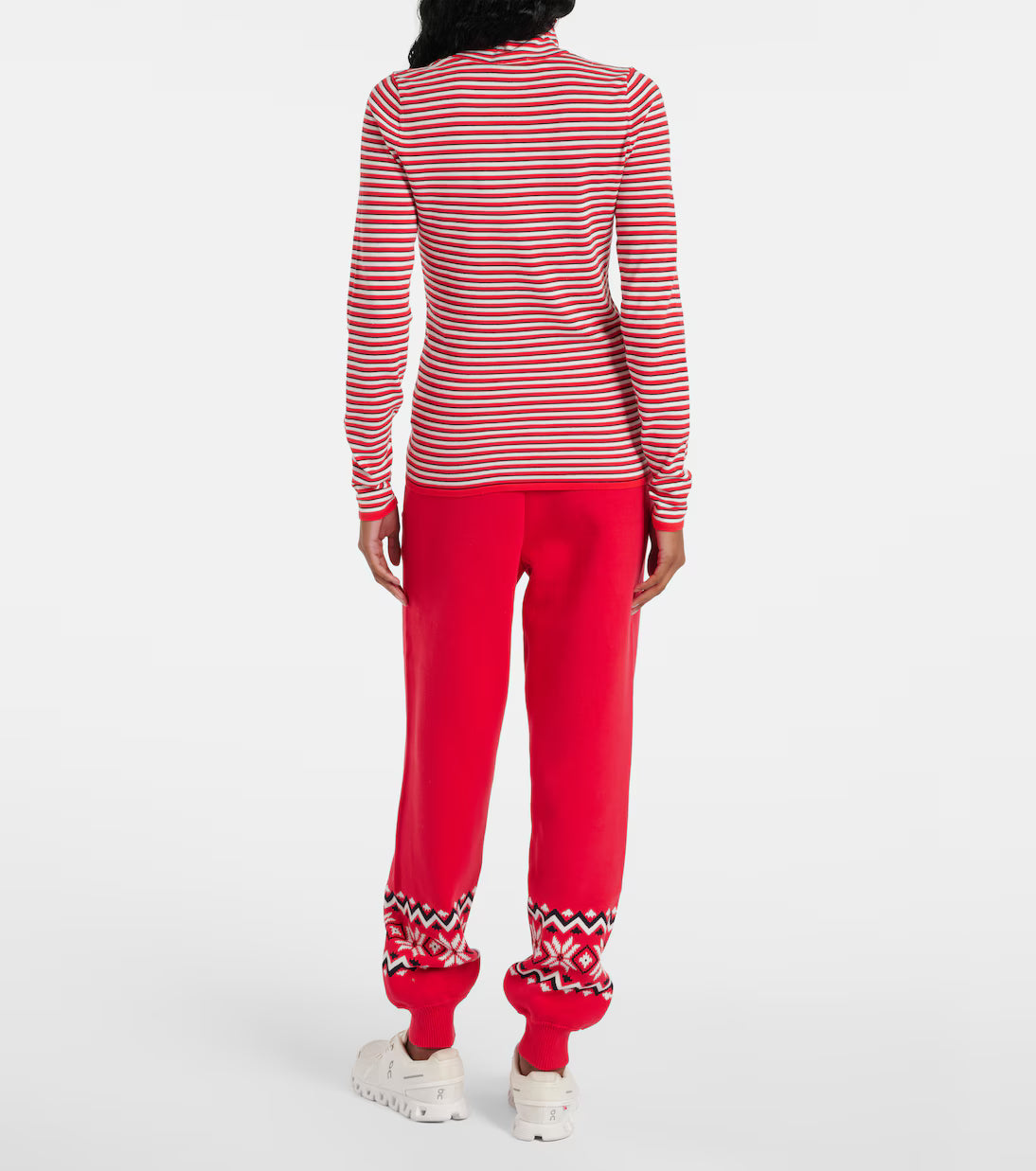 The Upside Raie Striped Cotton Turtleneck