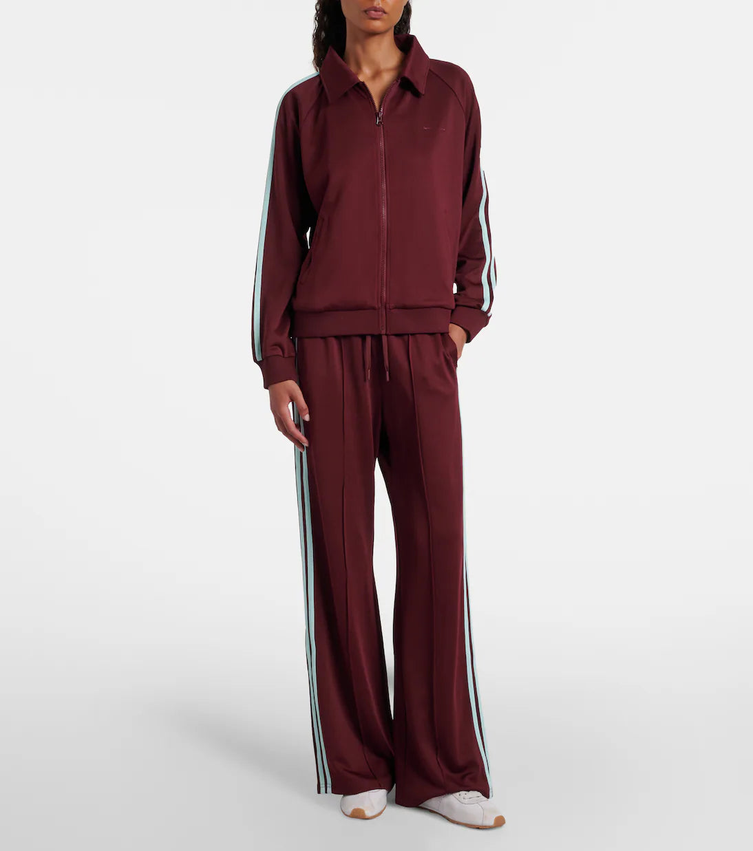 The Upside Vitesse Pari Track Jacket in Burgundy