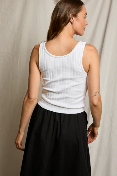 Perfectwhitetee Rae Tank in White