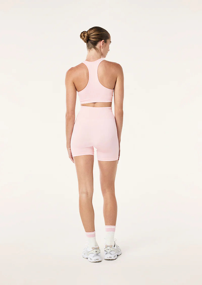 P.E Nation Restore Seamless 5'' Bike Short in Chalk Pink