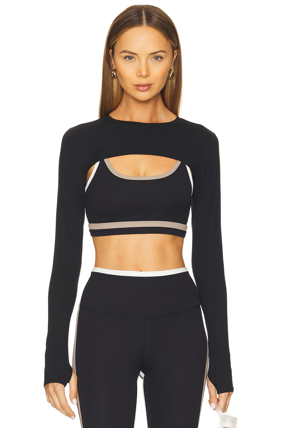Splits59 Amelia Airweight Lite Shrug in Black