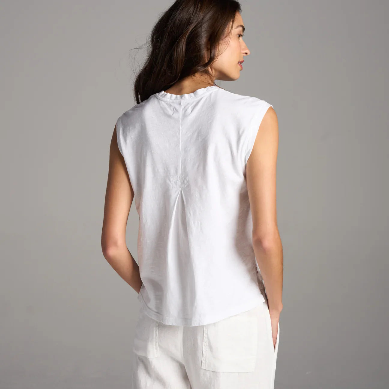 Rowan Savannah Muscle Tank in White