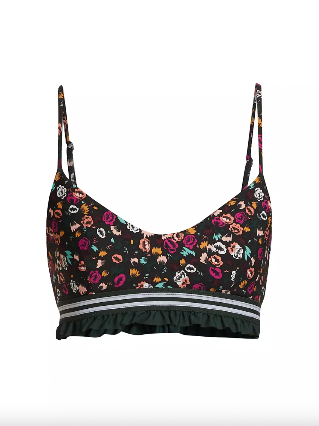 The Upside Gardenia Floral Ballet Bra in Indigo