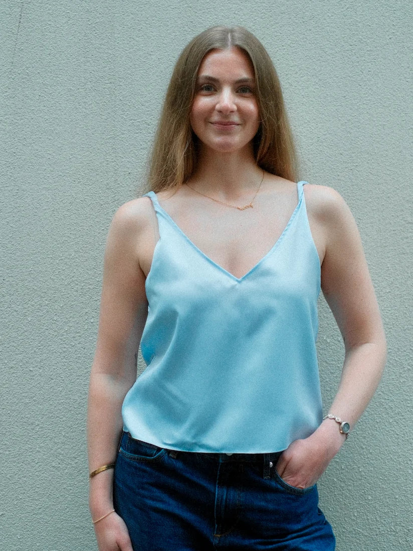STOW Apparel Andi Tank in Baby Blue