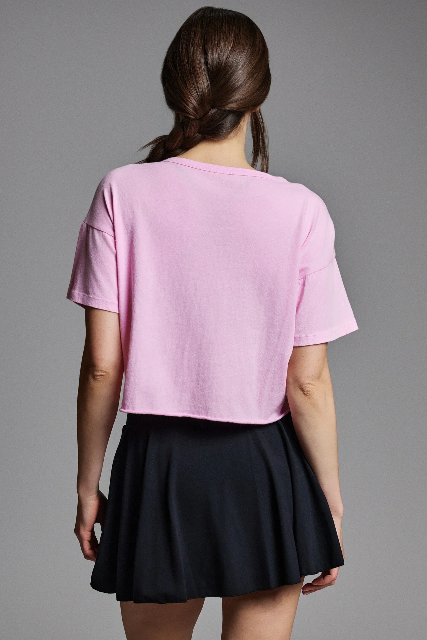 Year of Ours Crop Tee in Strawberry Cream