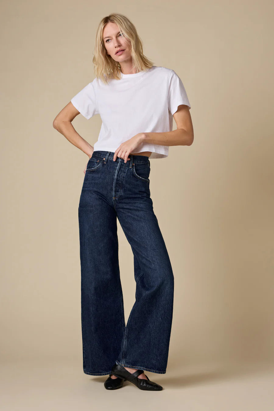 Sold Out NYC The Cropped Perfect Tee in White