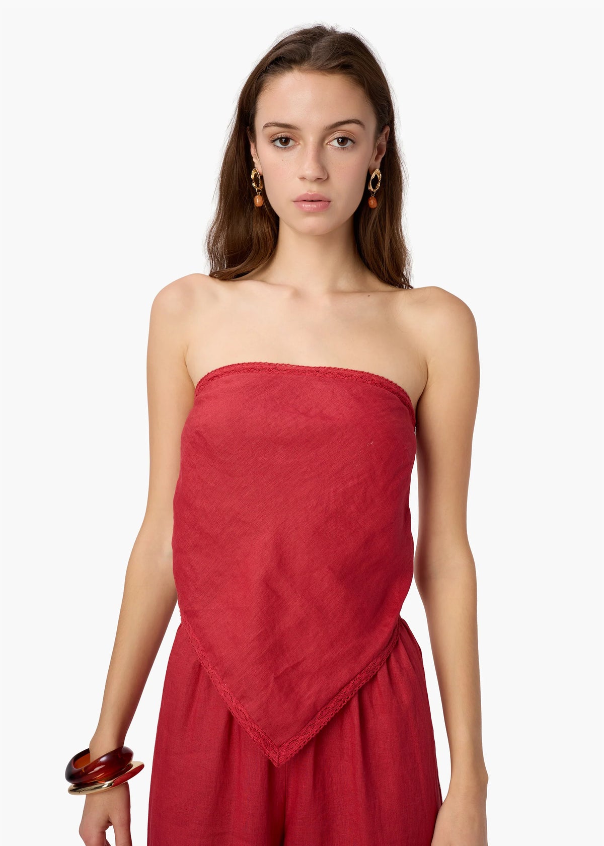CAMI NYC Gael Strapless Camisole in Huckleberry