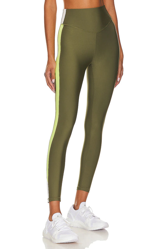 The Upside Beat 25in High Midi Pant in Olive